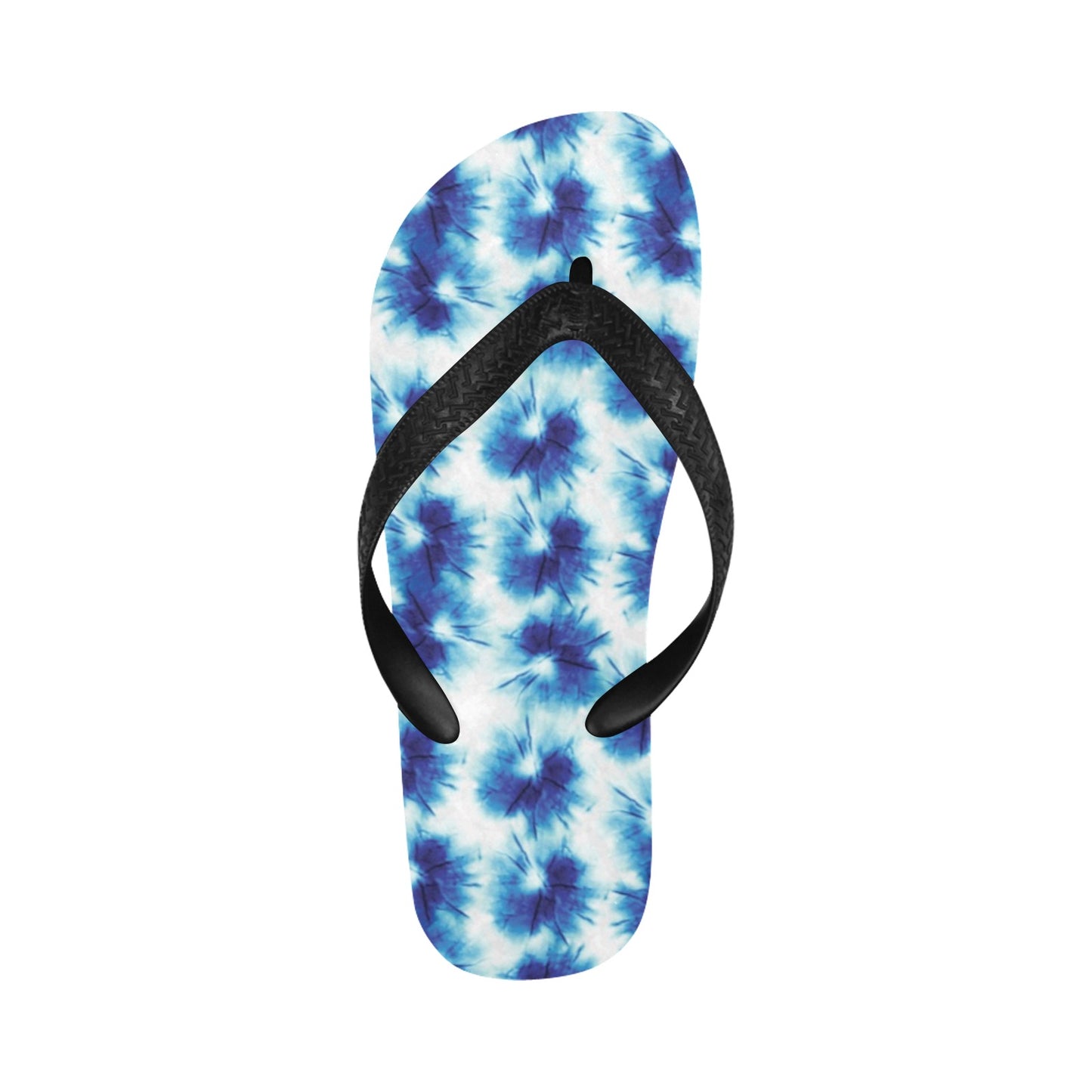 Tie Dye Blue Print Design LKS305 Flip Flops