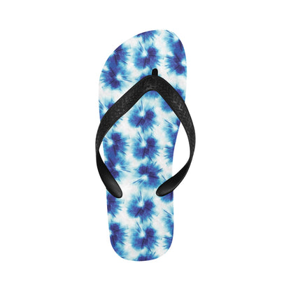 Tie Dye Blue Print Design LKS305 Flip Flops