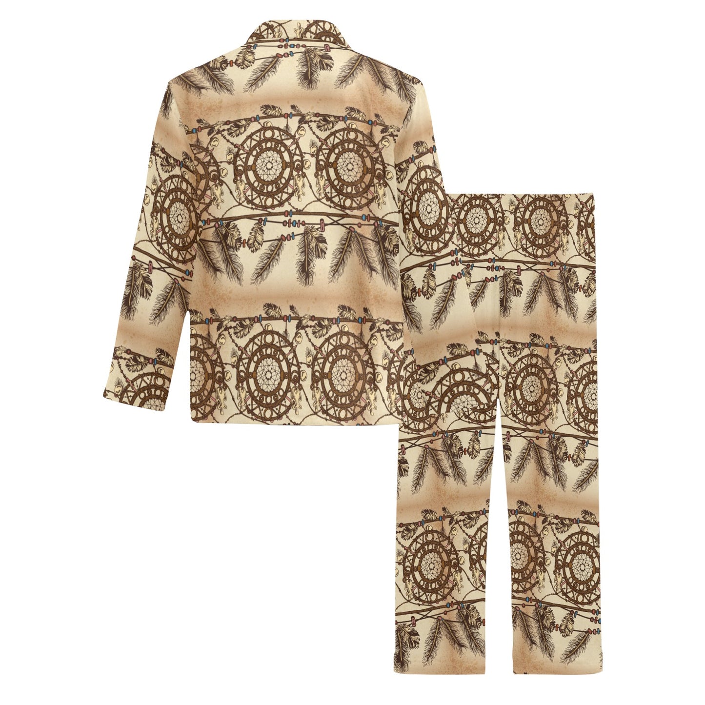 Dream catcher vintage native Men's Long Pajama Set