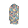 Summer Floral Print Design LKS304 Women's Fleece Robe