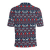 Reindeer Print Design LKS405 Men Polo Shirt