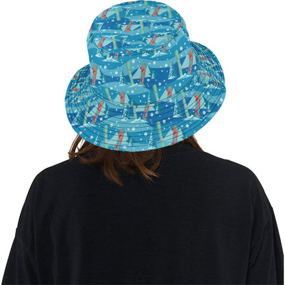 Snowboard Print Design LKS301 Unisex Bucket Hat