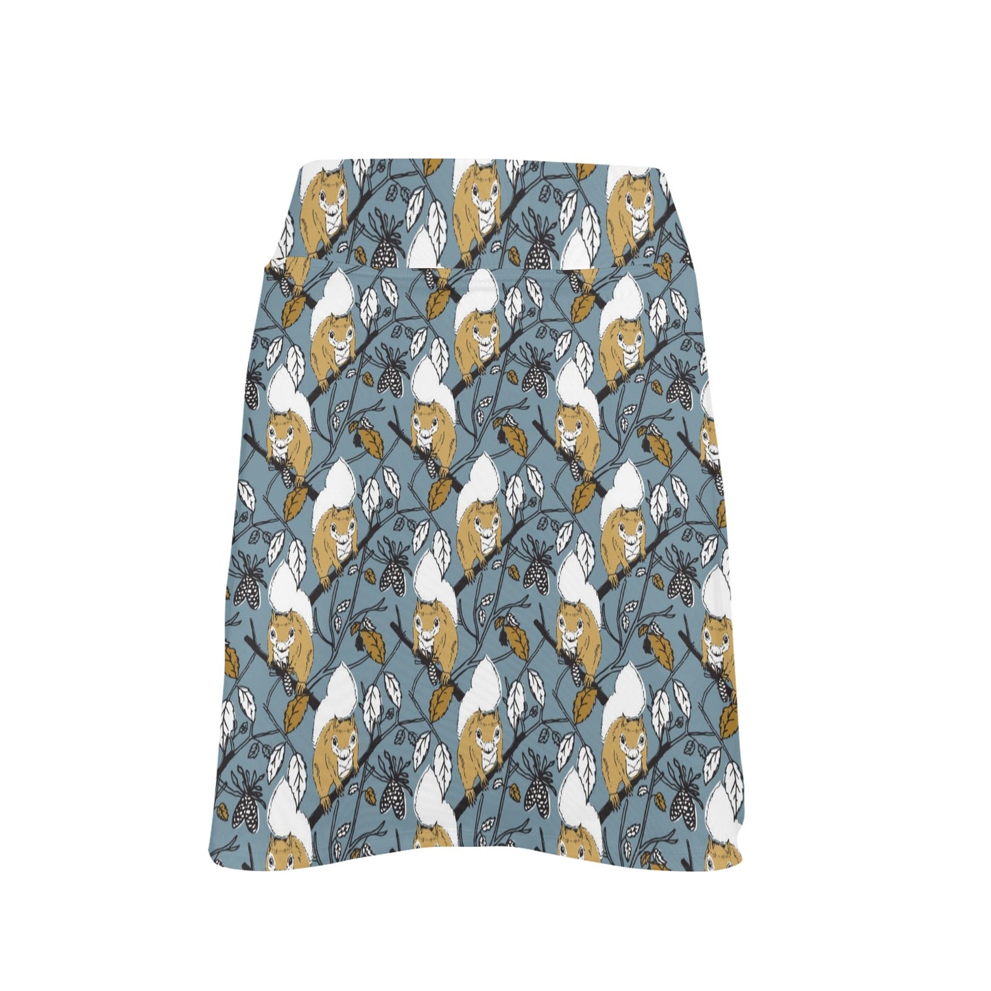 Squirrel Print Design LKS305 17" Golf & Pickleball Skort with Pockets