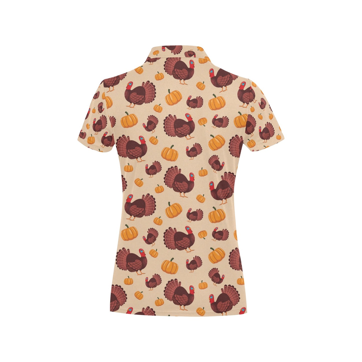 Thanksgiving Print Design LKS308 Women's Polo Shirt