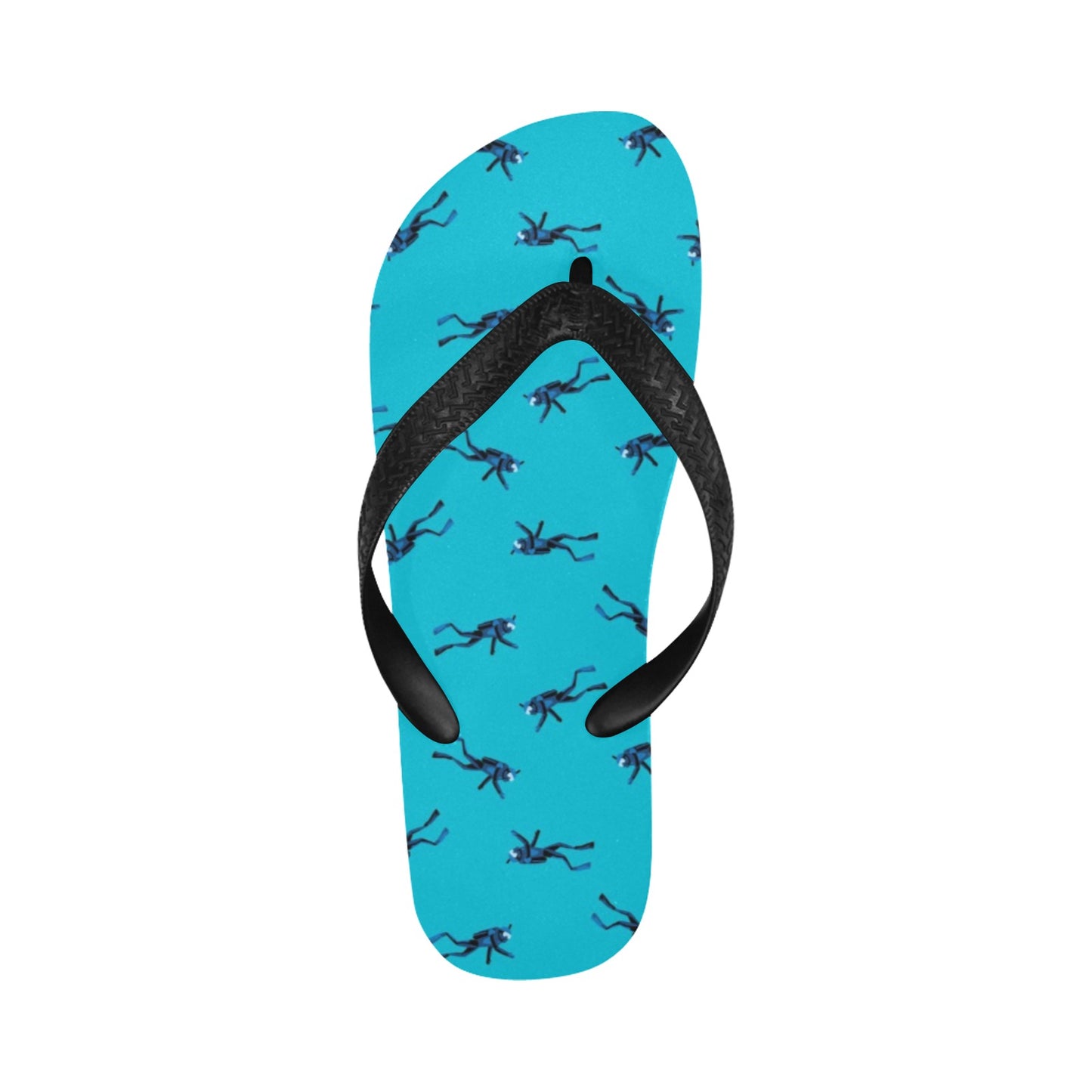 Scuba Driver Print Design LKS304 Flip Flops