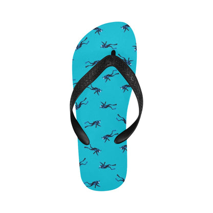 Scuba Driver Print Design LKS304 Flip Flops
