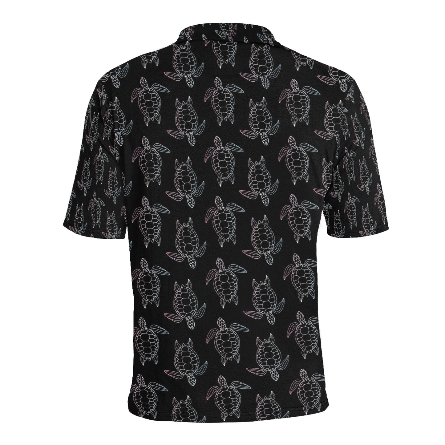 Sea Turtle Print Design LKS3012 Men Polo Shirt