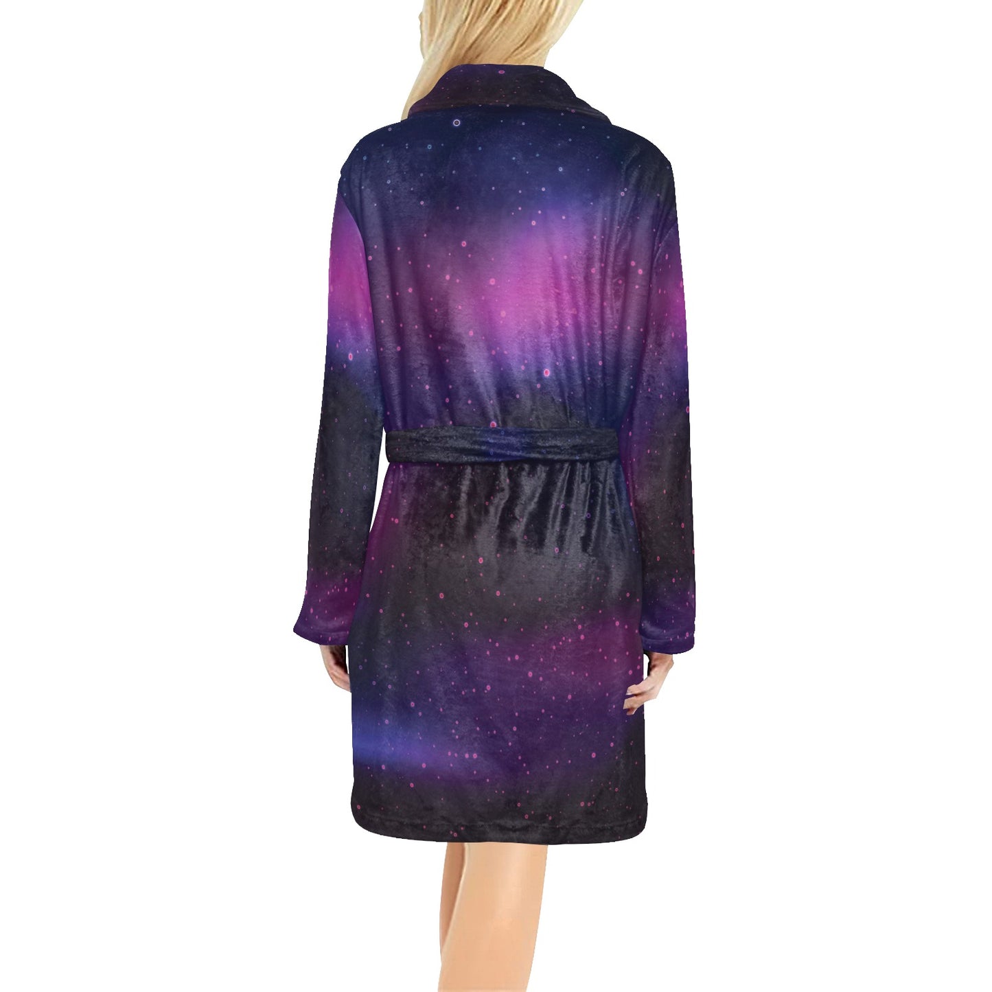 Night sky Pattern Print Design A04 Women's Fleece Robe