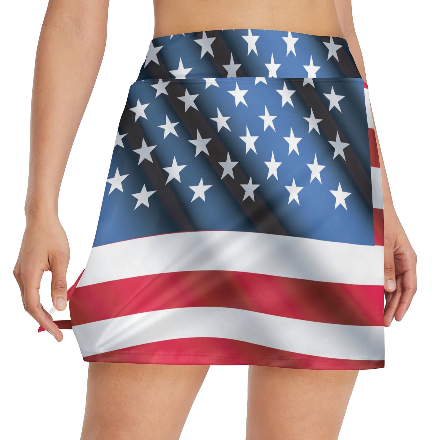 American flag Classic 17" Golf & Pickleball Skort with Pockets