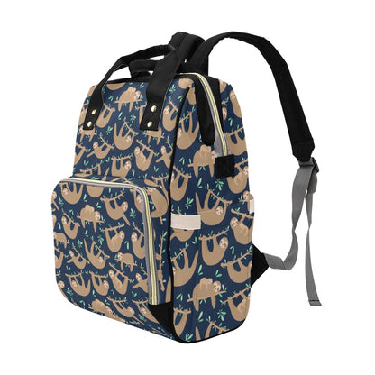 Sloth Print Design LKS307 Diaper Bag Backpack