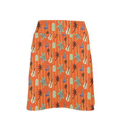 Ukulele Print Design LKS402 17" Golf & Pickleball Skort with Pockets