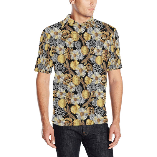 Steampunk Dragonfly Print Design LKS302 Men Polo Shirt