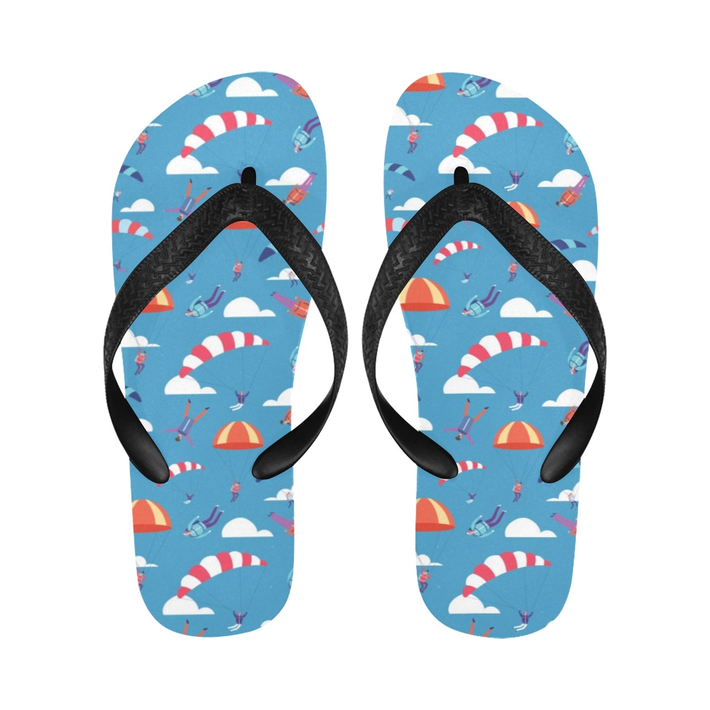Skydiver Print Design LKS306 Flip Flops