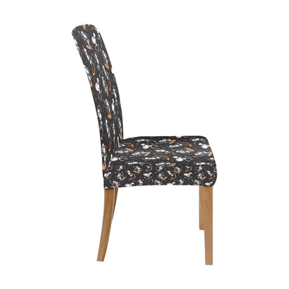 Skateboard With Skeleton Print Design LKS303 Dining Chair Slipcover