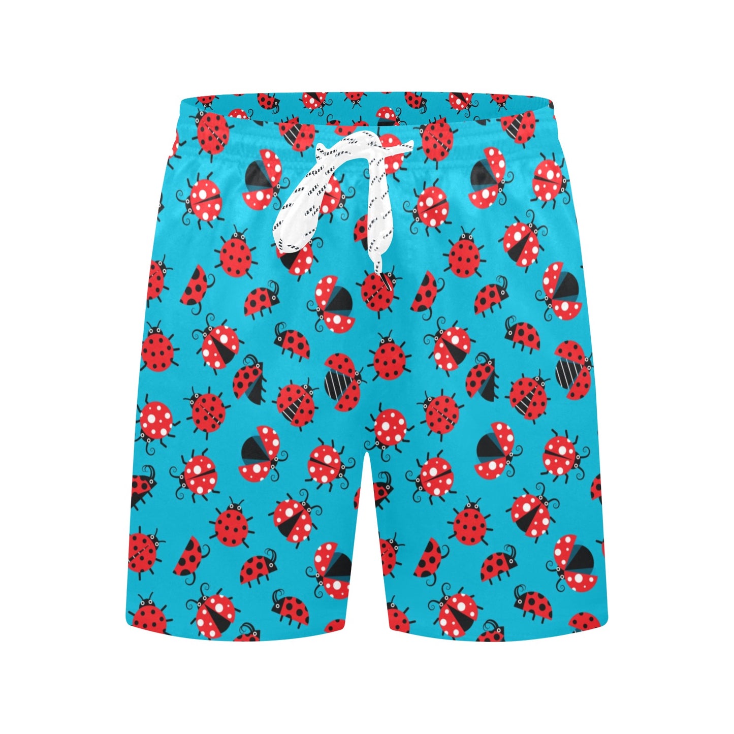 Ladybug Action Print Pattern Men's Swim Trunks Beach Shorts