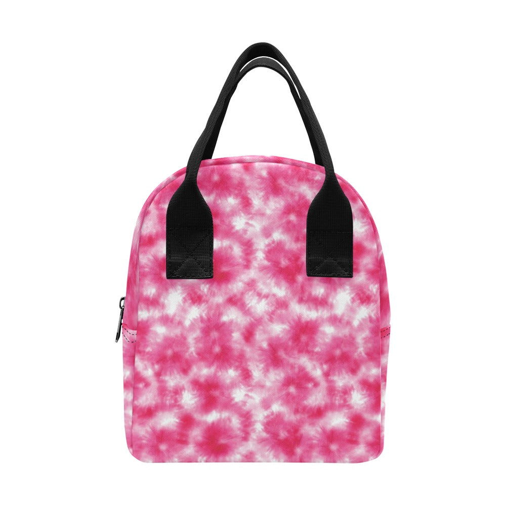 Tie Dye Pink Print Design LKS304 Insulated Lunch Bag