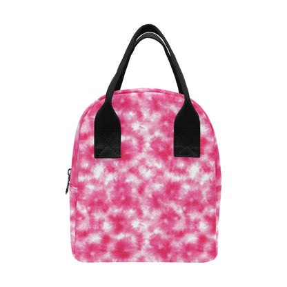 Tie Dye Pink Print Design LKS304 Insulated Lunch Bag