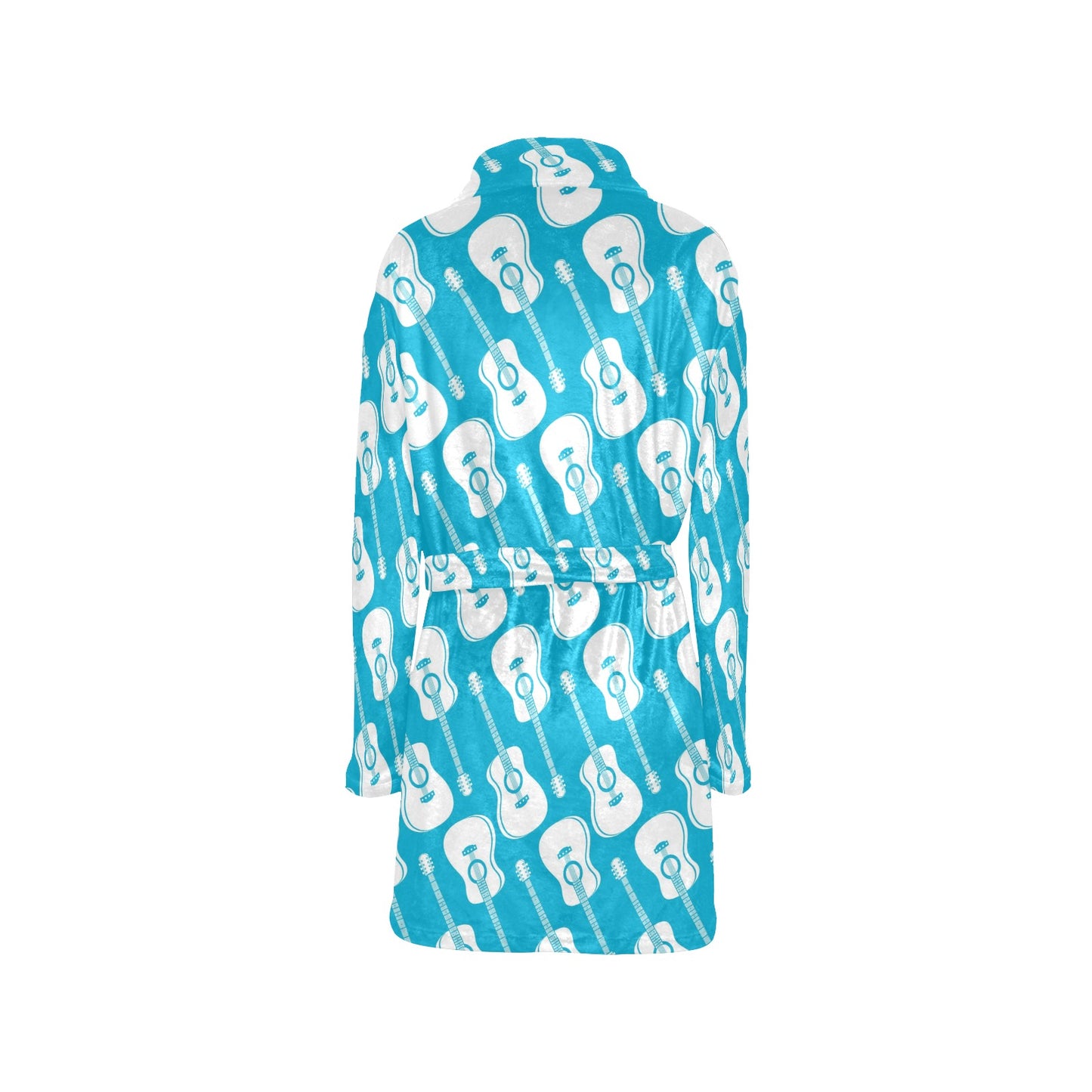 Acoustic Guitar Print Design LKS404 Women's Fleece Robe