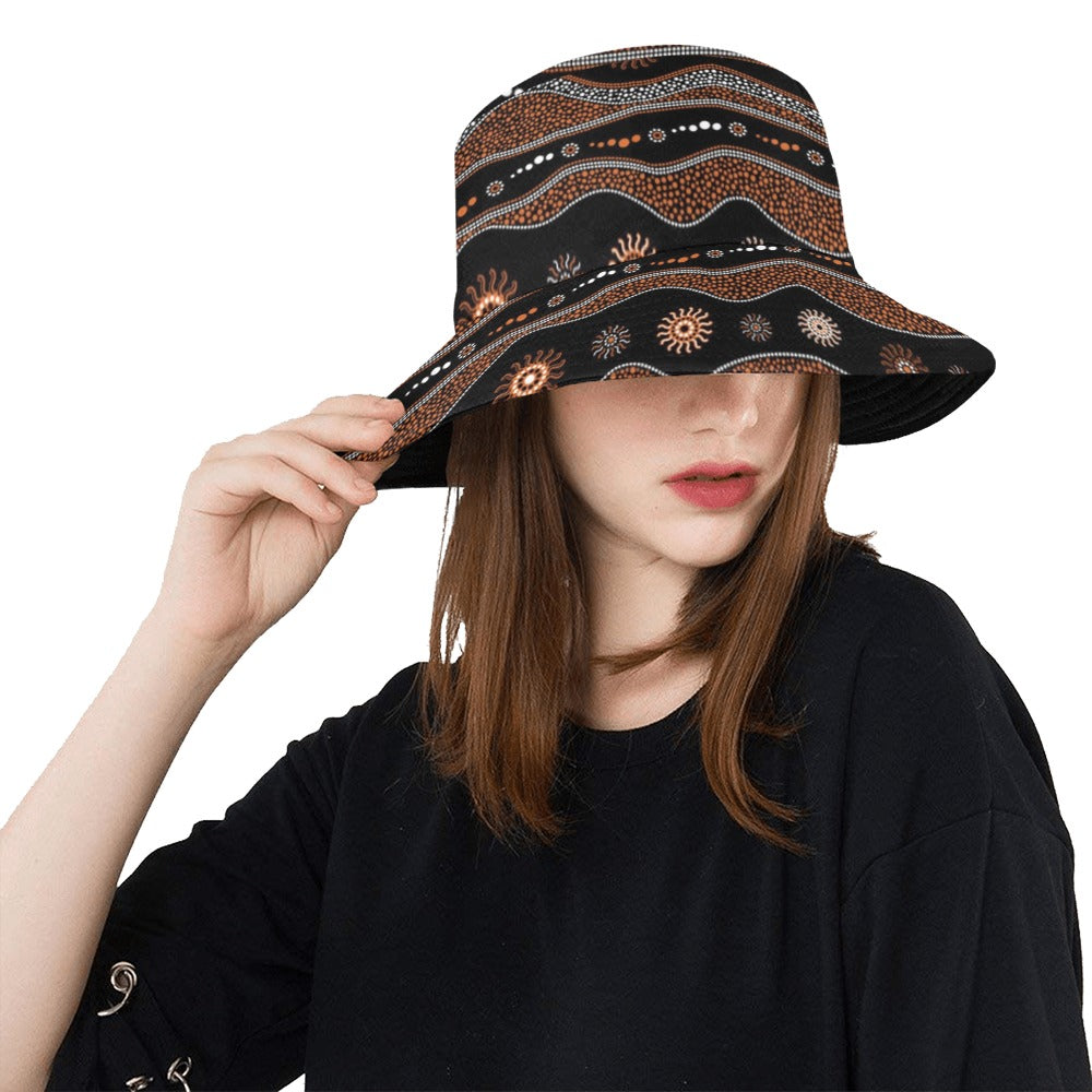 Aboriginal Print Design LKS404 Unisex Bucket Hat