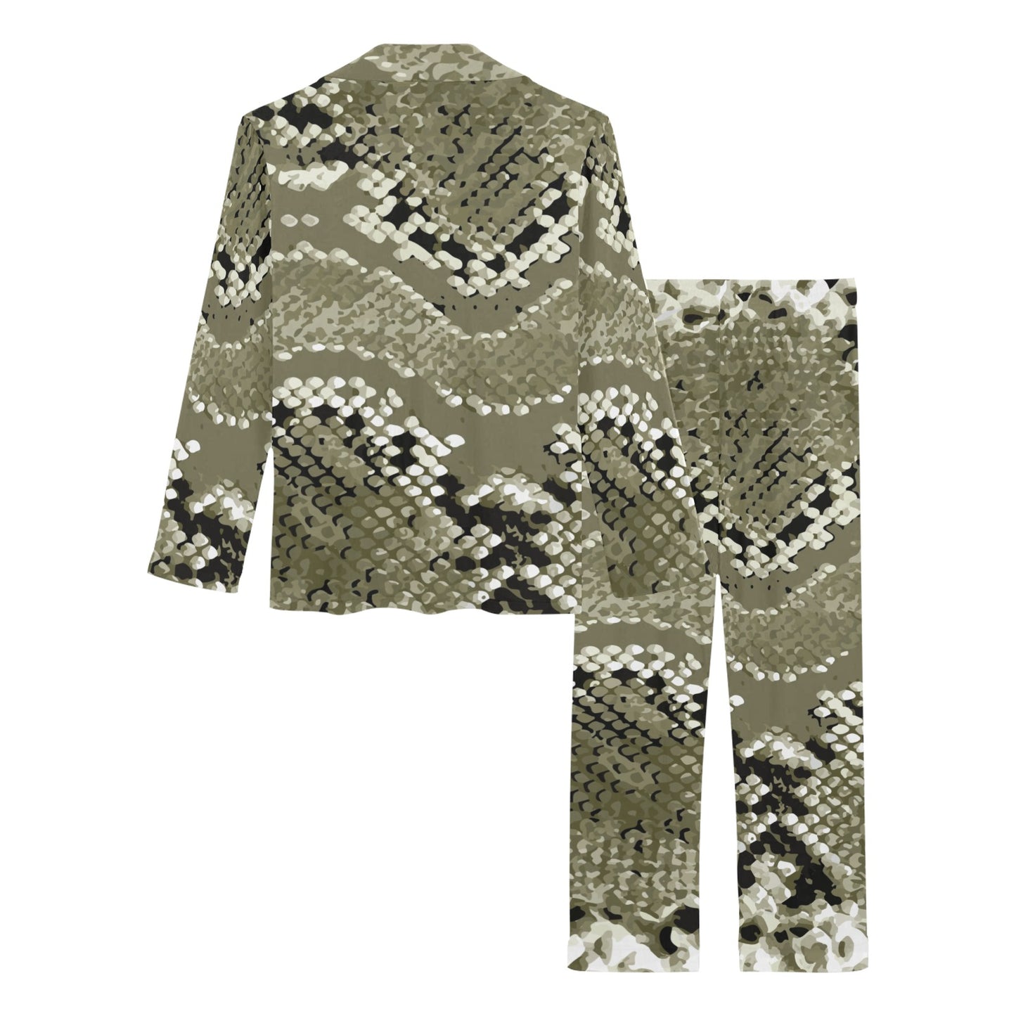 Python Pattern Print Design A04 Women's Long Pajama Set