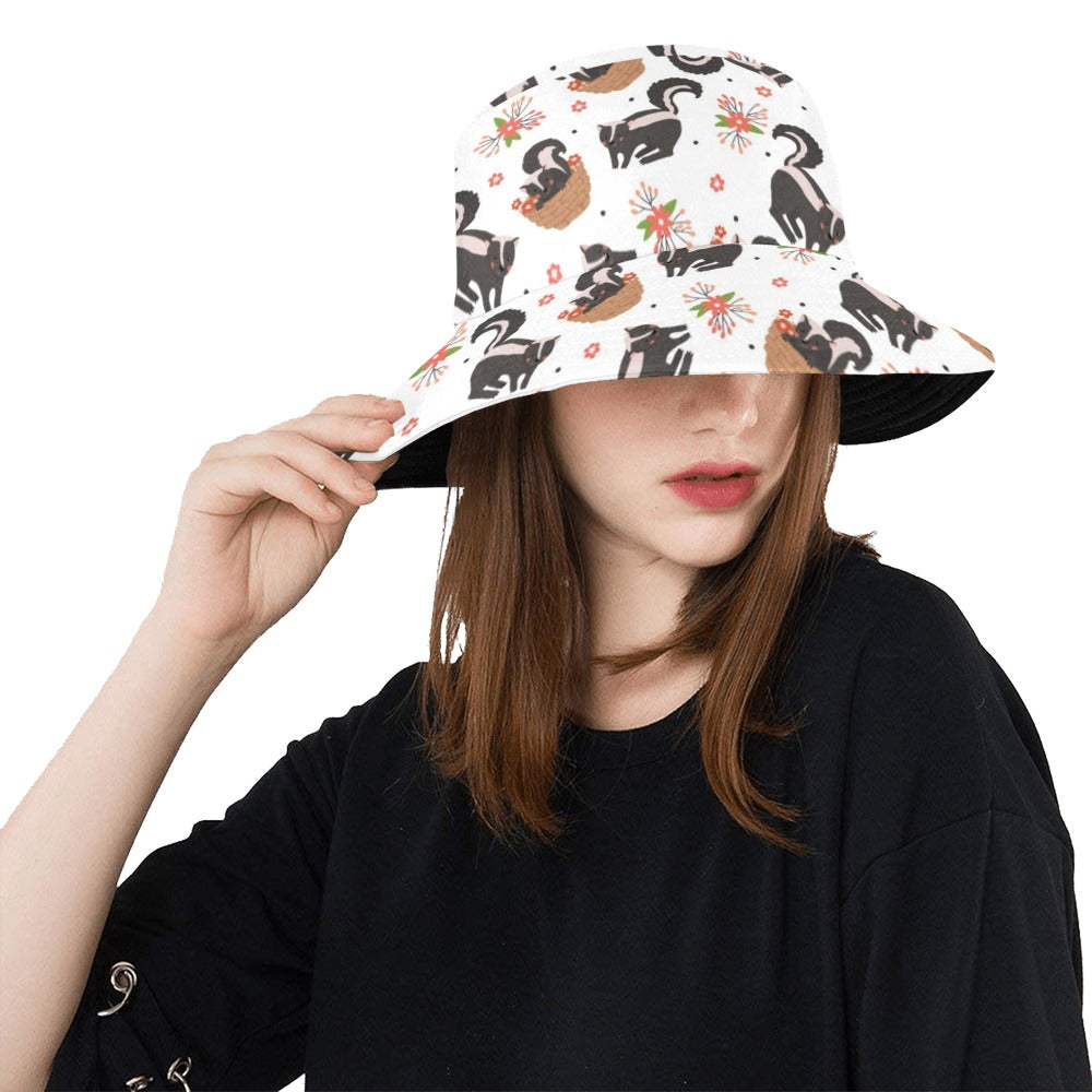 Skunk Print Design LKS304 Unisex Bucket Hat