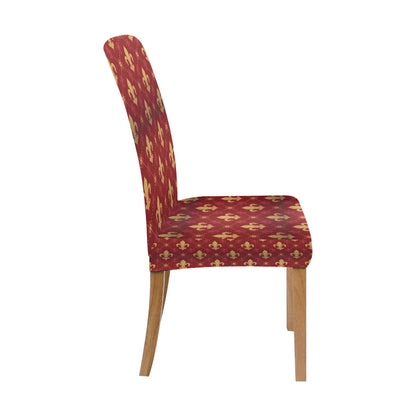Fleur De Lis Print Design LKS401 Dining Chair Slipcover