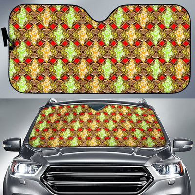 African Classic Print Pattern Car Sun Shade For Windshield