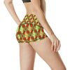 African Classic Print Pattern High Waisted Spandex Shorts-JTAMIGO.COM