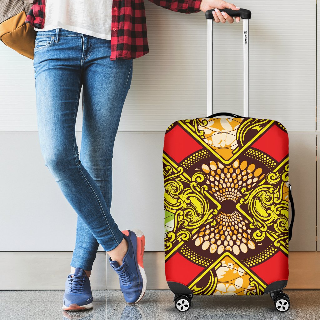 African Classic Print Pattern Luggage Cover Protector
