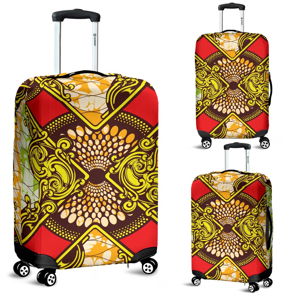 African Classic Print Pattern Luggage Cover Protector