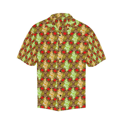 African Classic Print Pattern Men Aloha Hawaiian Shirt