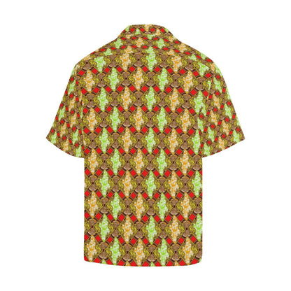 African Classic Print Pattern Men Aloha Hawaiian Shirt