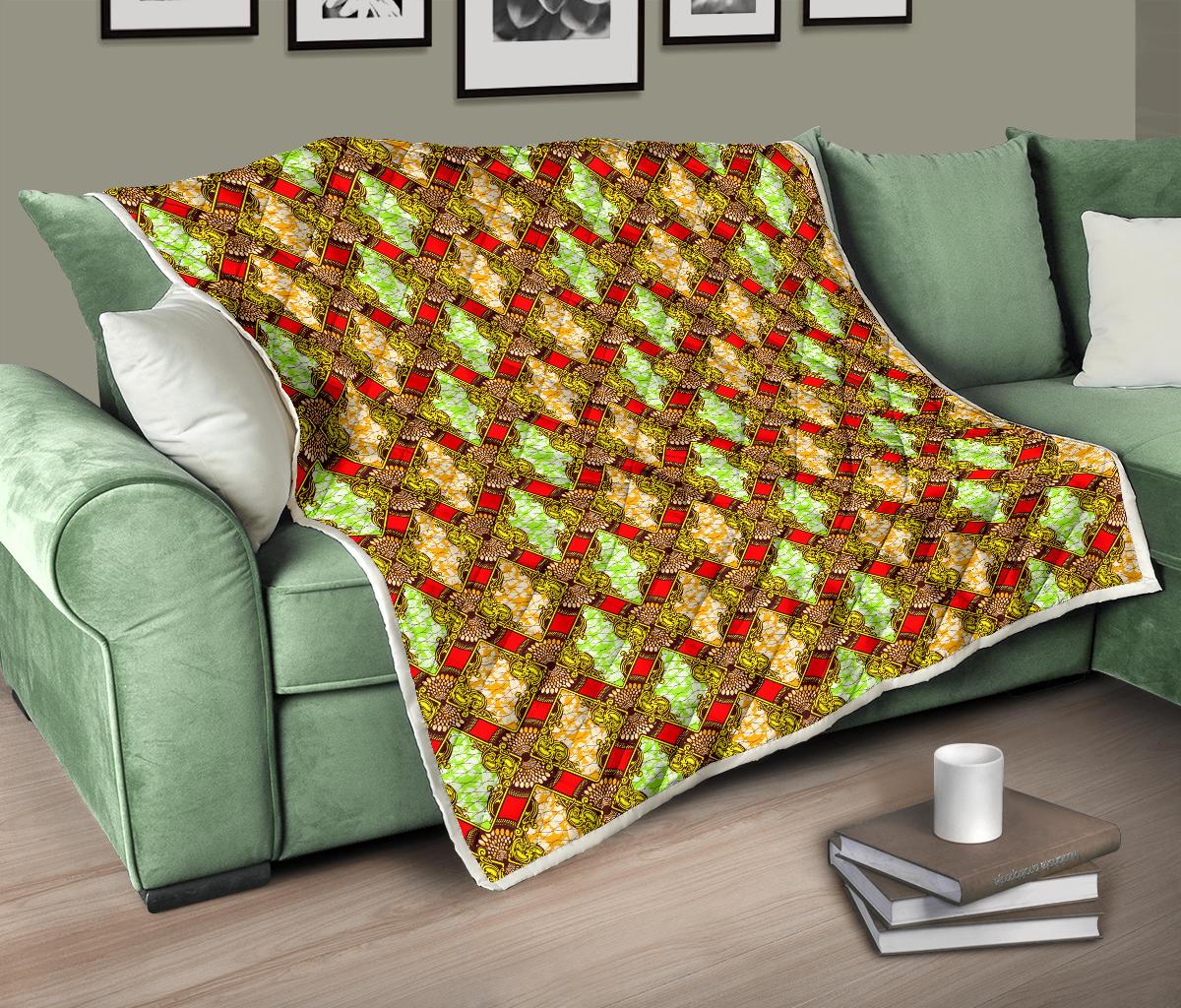 African Classic Print Pattern Premium Quilt-JTAMIGO.COM