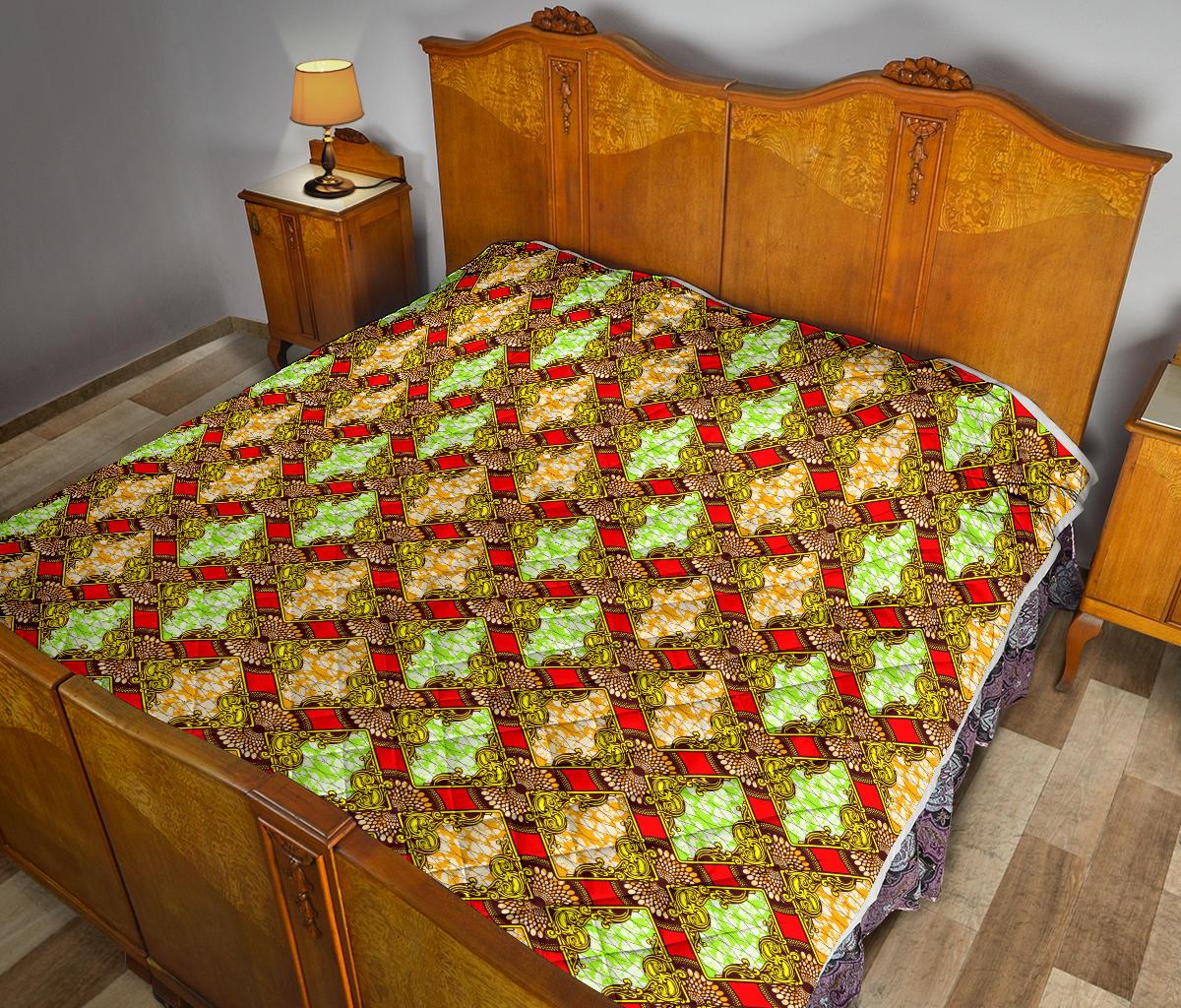 African Classic Print Pattern Premium Quilt-JTAMIGO.COM