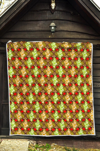 African Classic Print Pattern Premium Quilt-JTAMIGO.COM