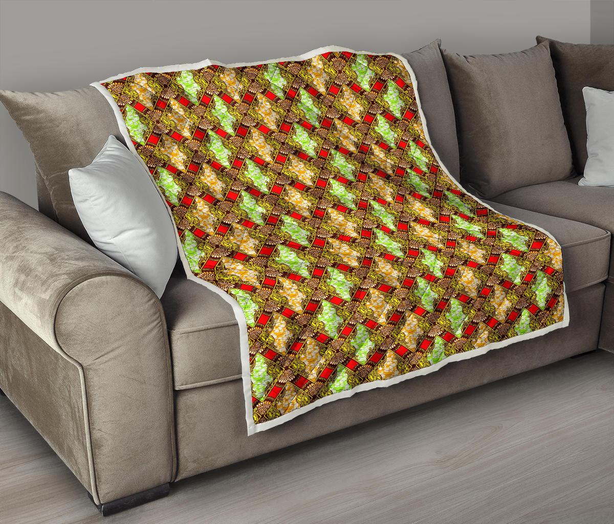 African Classic Print Pattern Premium Quilt-JTAMIGO.COM