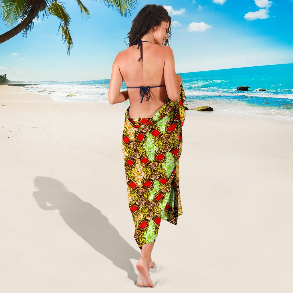 African Classic Print Pattern Sarong Pareo Wrap