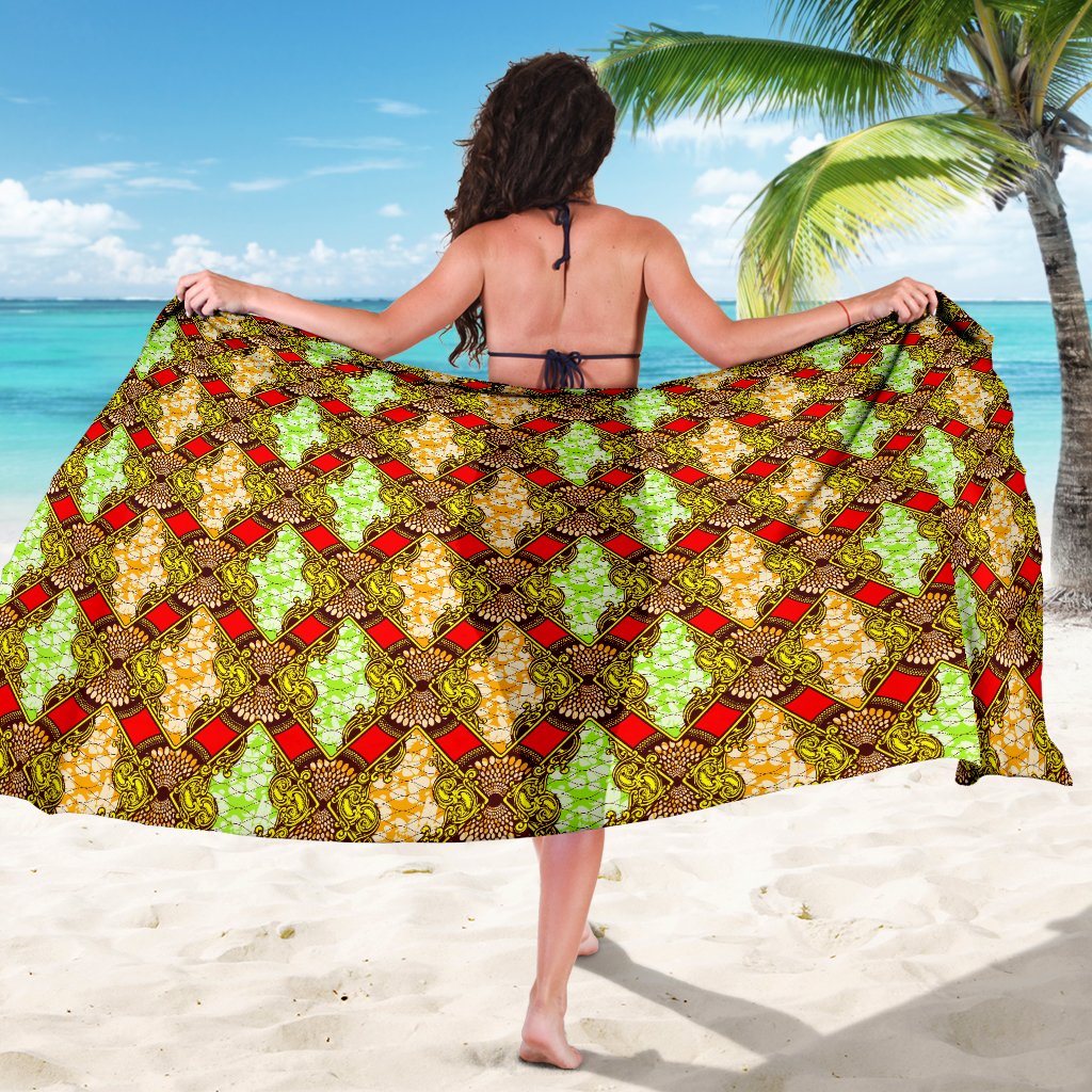 African Classic Print Pattern Sarong Pareo Wrap