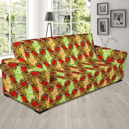 African Classic Print Pattern Sofa Slipcover-JTAMIGO.COM