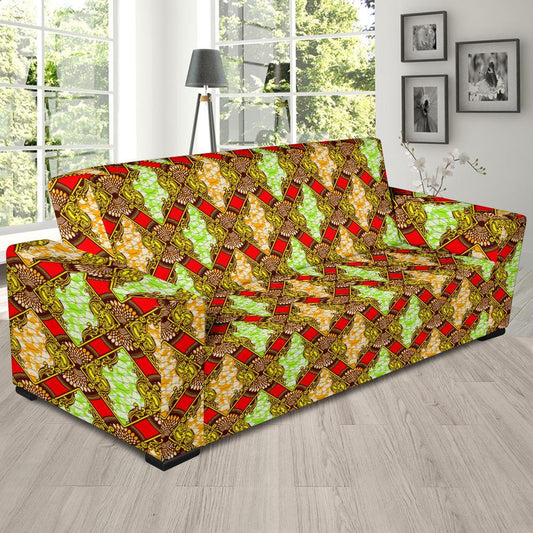 African Classic Print Pattern Sofa Slipcover-JTAMIGO.COM