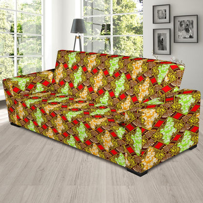African Classic Print Pattern Sofa Slipcover-JTAMIGO.COM