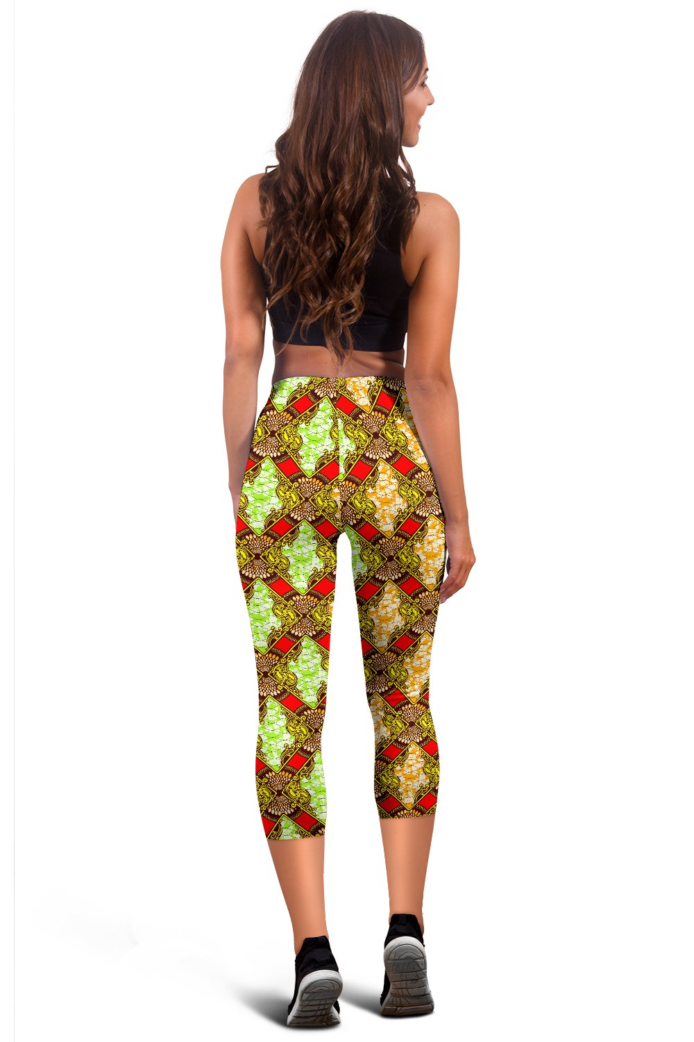 African Classic Print Pattern Women Capris