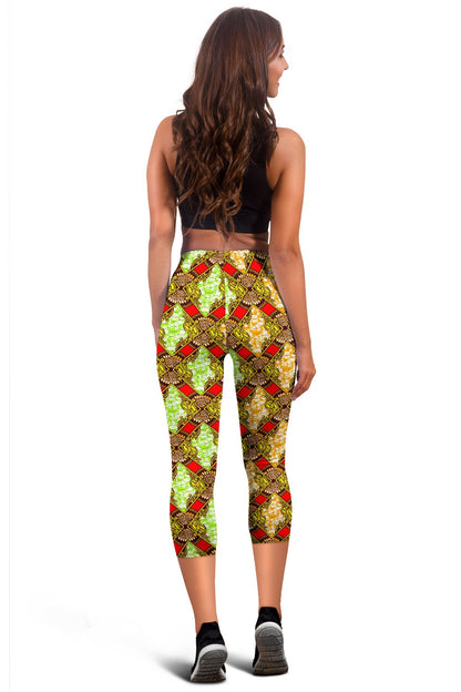 African Classic Print Pattern Women Capris