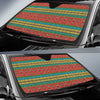 African Colorful Zigzag Print Pattern Car Sun Shade For Windshield