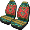 African Colorful Zigzag Print Pattern Universal Fit Car Seat Covers