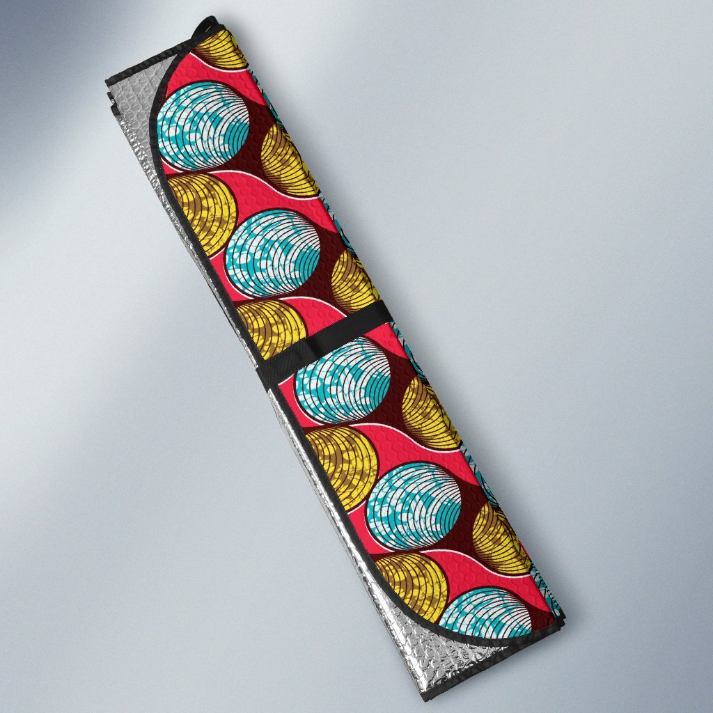 African Fashion Print Pattern Car Sun Shade For Windshield