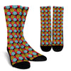 African Fashion Print Pattern Crew Socks