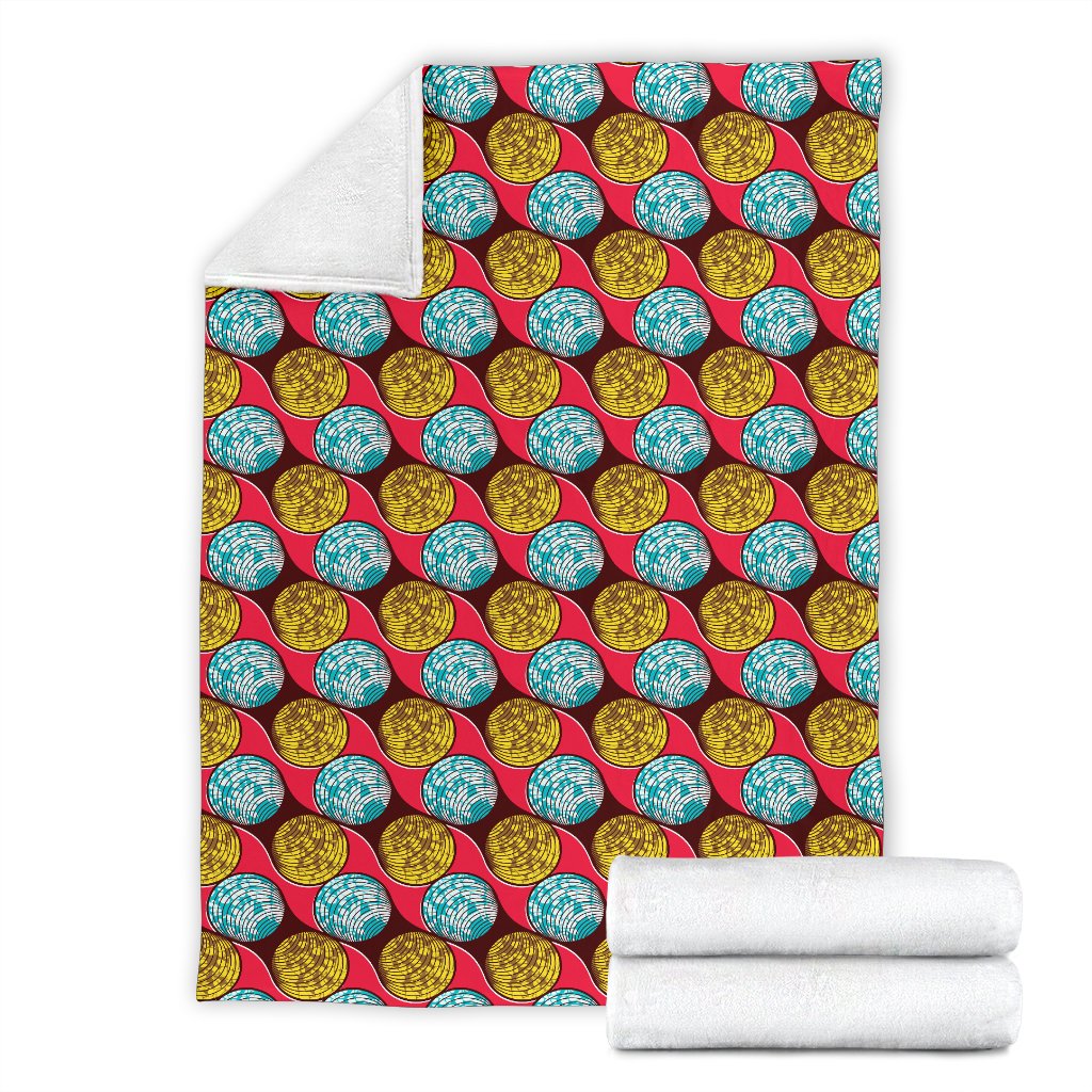 African Fashion Print Pattern Fleece Blanket