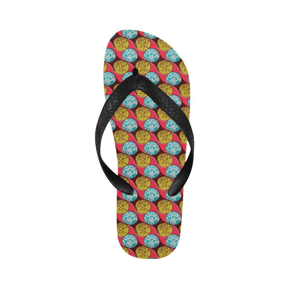African Fashion Print Pattern Flip Flops-JTAMIGO.COM