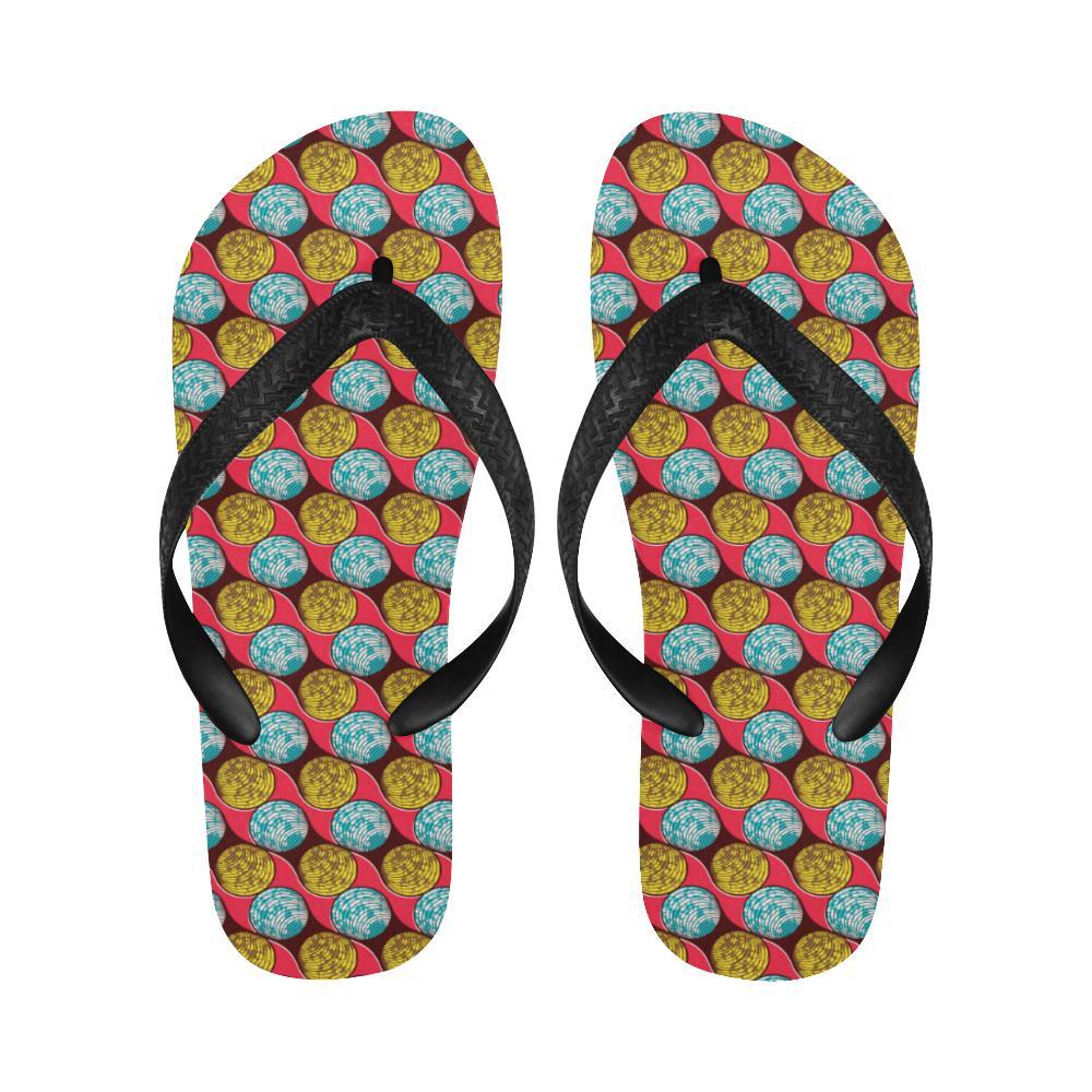 African Fashion Print Pattern Flip Flops-JTAMIGO.COM